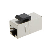 Coupler CAT6 Shielded RJ45 W/ Face Plate Latch (Straight Through)