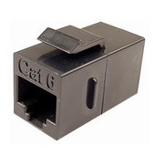 Coupler CAT6 RJ45 Keystone Type, Black