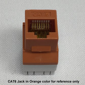 Jack CAT6 Black RJ45 8P8C Connex, 180 Degree