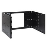 Hinged Wall Bracket EZ Fold 6U Black (19"W x 10.5"H x 15"D)