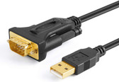 USB Adaptor USB A to DB9 Serial Male w/6' Cable