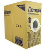 CAT5E PVC 4 Pair 350MHz Solid (Bare Copper), White, 1000' Per Box Elite