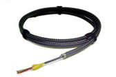 TLC 12 Fiber, 9/125um SM SMF28 Ultra, Indoor/Outdoor Fiber Optic Cable with Aluminum Interlocking Armor, Plenum, Black