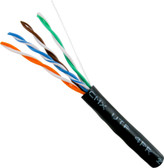 CAT5E CMX Outdoor Rated Cable UV Rated 8-Conductor 24AWG Solid-Bare Copper 1000ft Pull Box