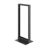 2-Post Open Frame Rack  48.00X20.25X15.00  Black Aluminum