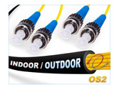 8M OS2 ST ST Indoor/Outdoor Fiber Patch Cable Duplex 9/125 ST to ST Singlemode Jumper 8 Meter (26.24ft)