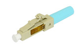 ECO Series™ Field-Assembly LC Type Multimode OM2/3/4 Fiber Optic Connectors - Aqua 1 unit (Duplex)