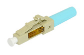 ECO Series™ Field-Assembly LC Type Multimode OM2/3/4 Fiber Optic Connectors - Aqua 1 unit (Distribution)