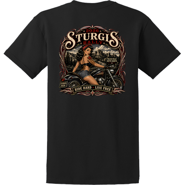 2026 Sturgis Rally - Pinstripe Pinup T