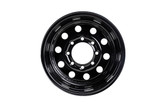 16" Black Steel Modular Wheel 8-lug on 6.5"