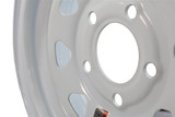 12" White Spoke Wheel 5-lug on 4.5"