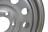 15" Silver Modular Steel Trailer Rim 5-lug on 5"