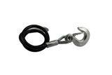 1/2" by 40" Coiled Trailer Safety Cable rated at 12,000 lbs. GVWR