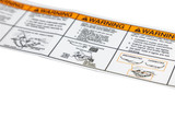 Warning Decal "Bumper Pull / Electric Brake Instructions"