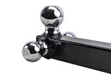 3-Ball 2" Receiver Straight Mount 1-7/8",2",and 2-5/16" Balls - 10,000 lbs.-Chrome