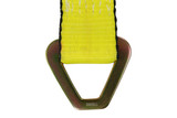 2"x33" Yellow Axle Strap with D-Rings & Protective Sleeve