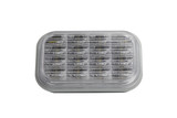 5-5/16 " Rectangle Clear LED Back up Light - 16 diode