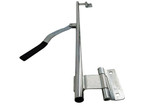 Cam-action Door Latch with 36" Pipe - Zinc finish for Enclosed Trailer