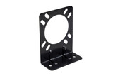 Black Steel Mounting Bracket for 7 RV Vehicle Plug
