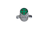 4-pole Trailer Electrical Plug - Chrome