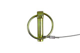 7/16"x 1-3/4" Zinc Plated Lynch Pin with 10" lanyard