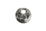 Stainless Disc Padlock with 3/8" Shielded Shackle