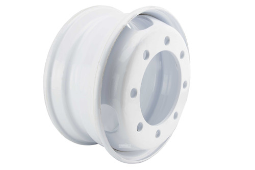 17.5" Tandem Dual Steel White Modular Rim 8 on 275MM 8.70" pilot