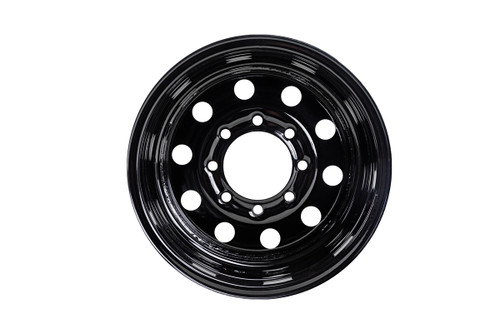 16" Black Steel Modular Wheel 8-lug on 6.5"