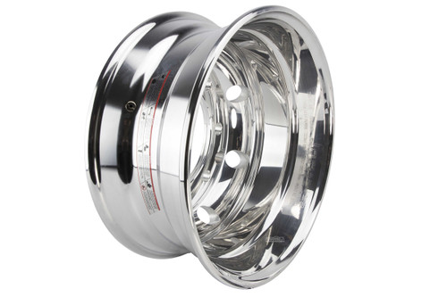 17.5" Tandem Dual Polished Aluminum Rim 8 ON 275MM