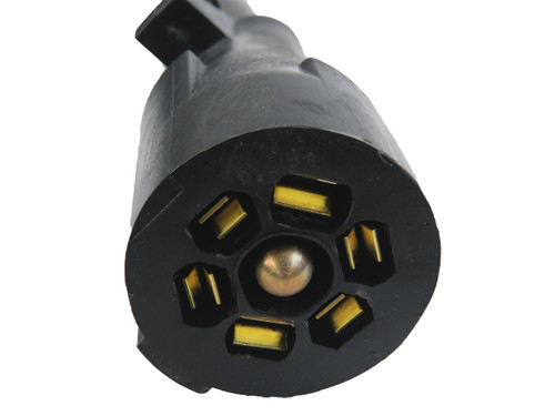 96" Coiled Molded Cord & 7-way RV Plug