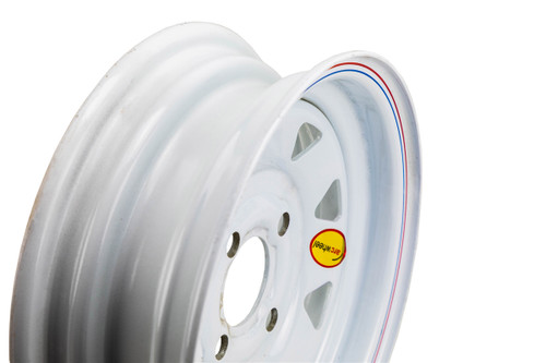 12" White Spoke Wheel 4-lug on 4"