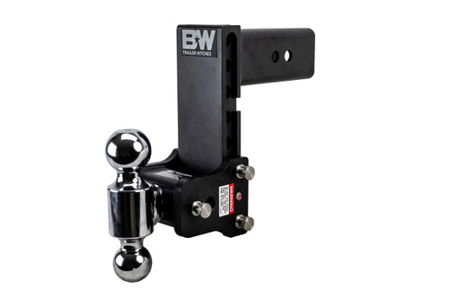 3" 7-1/2" Drop Adjustable 2-Ball Mount - 21K Rated - Black