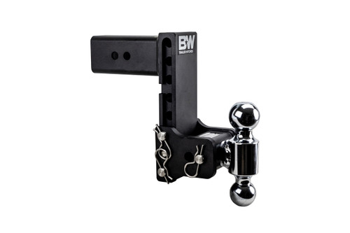 3" 7-1/2" Drop Adjustable 2-Ball Mount - 21K Rated - Black