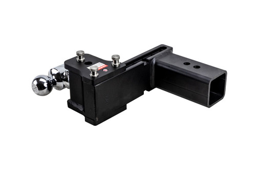 3" 7-1/2" Drop Adjustable 2-Ball Mount - 21K Rated - Black