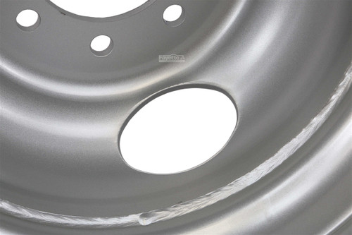 16" Tandem Dual Gray Steel Rim 8-lug on 6.5" - 4.75" Pilot