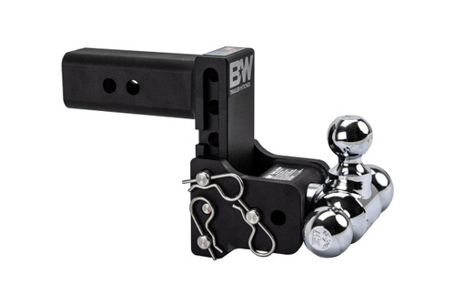 2-1/2" 5" Drop Adjustable 3-Ball Mount - 14.5K Rated - Black