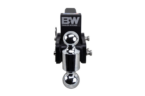 3" Drop Adjustable 2-Ball Mount - 10K Rated - Black
