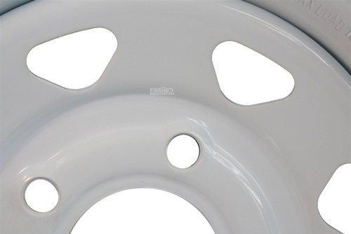 13" White Spoke Wheel 5-lug on 4.5"