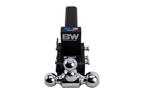 3" Drop Adjustable 3-Ball Mount - 10K Rated - Black