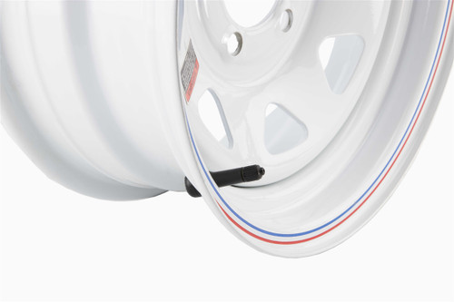 14" White Spoke Wheel 5-lug on 4.5"