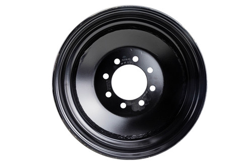 17.5" Steel Black Solid Rim 8-lug on 6.5" - 6,005 lbs