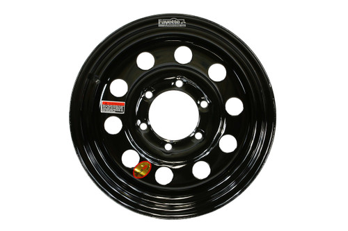 15" Black Modular Trailer Rim 6-lug on 5.5"