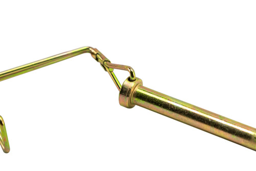 3/8"x 2-1/2" Zinc Plated Square Snapper Pin