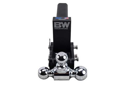 5" Drop Adjustable 3-Ball Mount - 10K Rated - Black