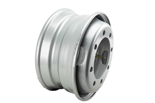 17.5" Tandem Dual Steel Silver Modular Rim 8 on 275MM 8.70" pilot