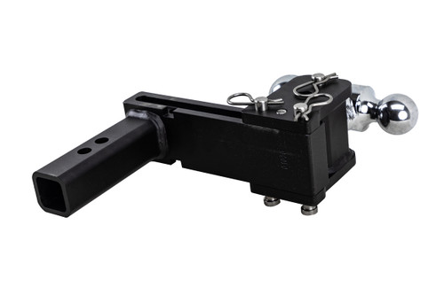 7" Drop Adjustable 2-Ball Mount - 10K Rated - Black