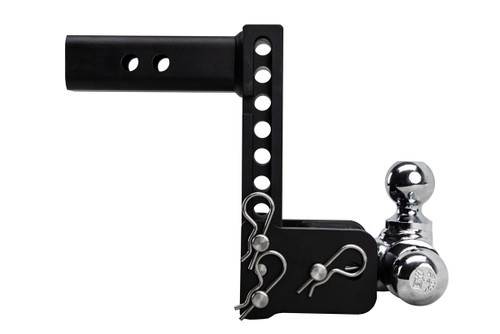 7" Drop Adjustable 3-Ball Mount - 10K Rated - Black