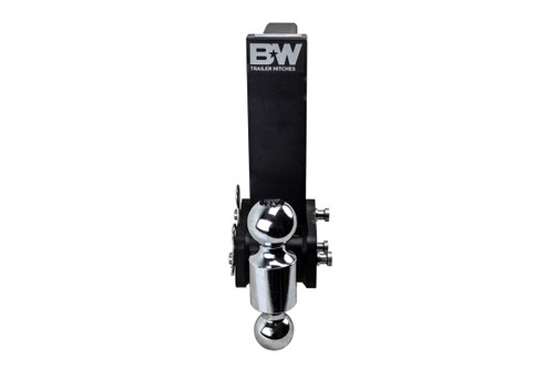 9" Drop Adjustable 2-Ball Mount - 10K Rated - Black