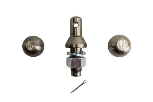 Nickel Plated 1" Kit with 1-7/8"and 2" Balls