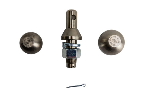 Nickel Plated 1" Kit with 2"and 2-5/16" Balls